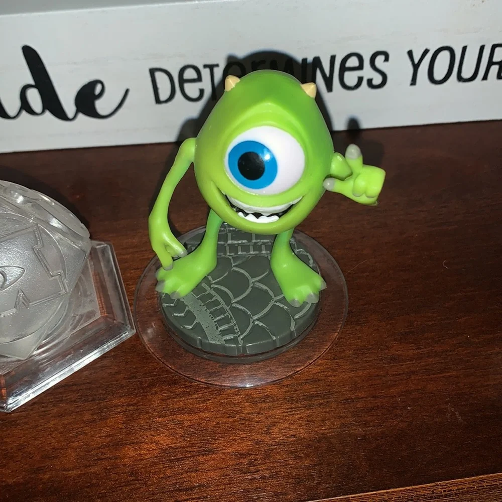 DIsney Infinity Mike W. Monsters Inc game pieces XBOX PlayStation Video Game EUC